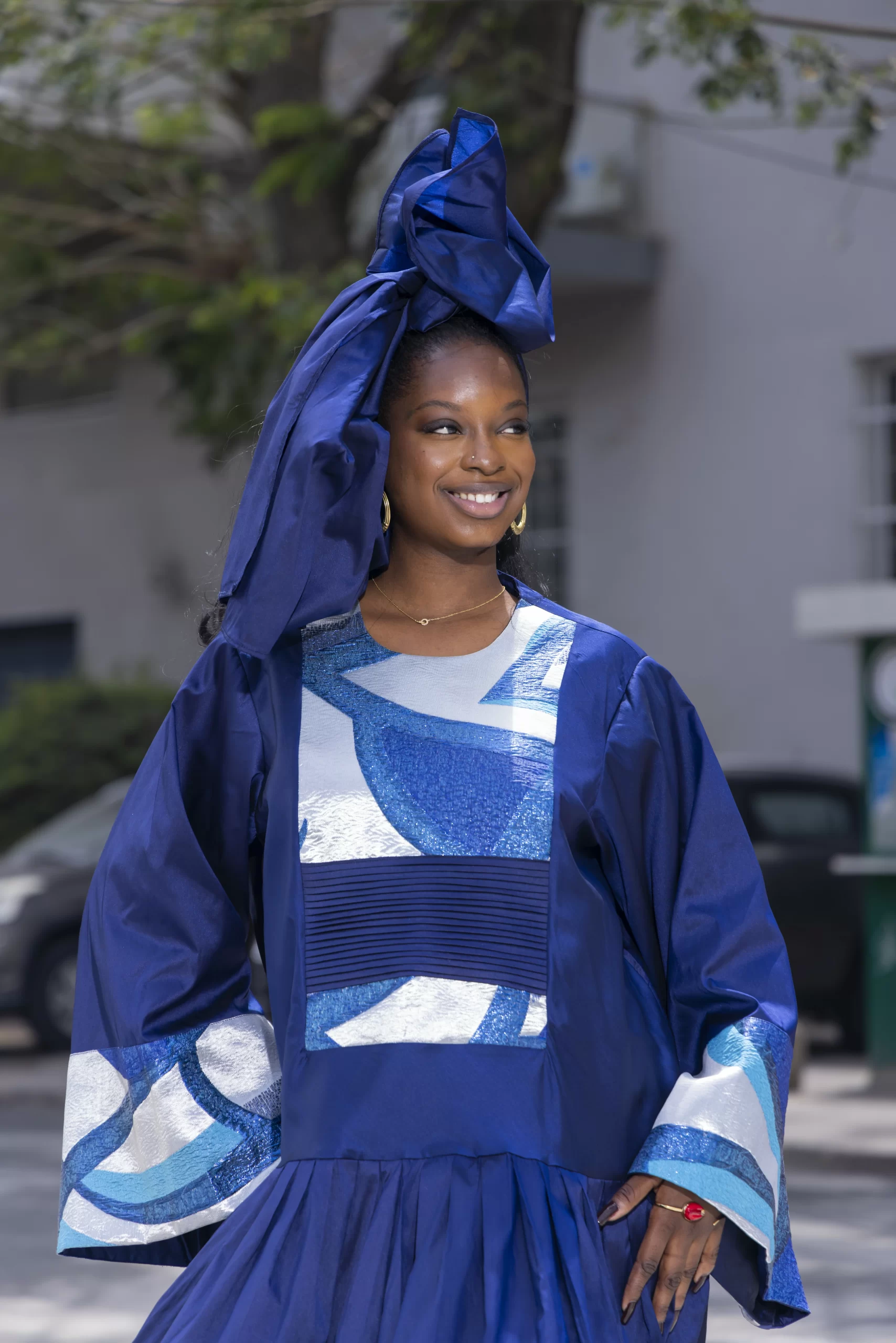 Robe Longue Bleu Cobalt – Image 7
