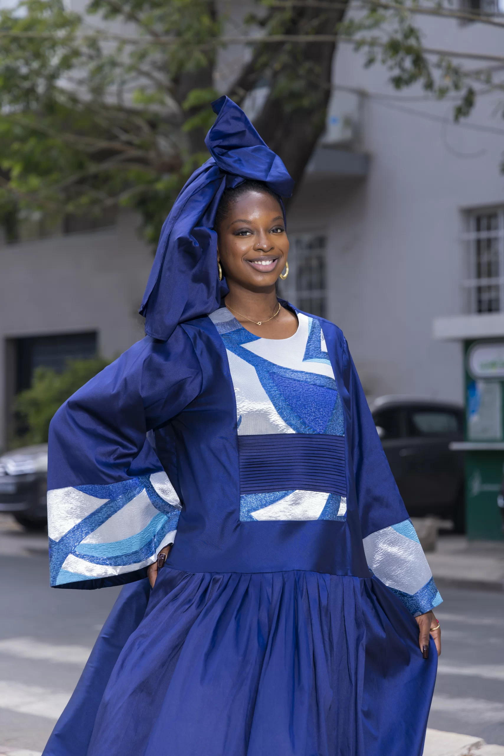 Robe Longue Bleu Cobalt – Image 6