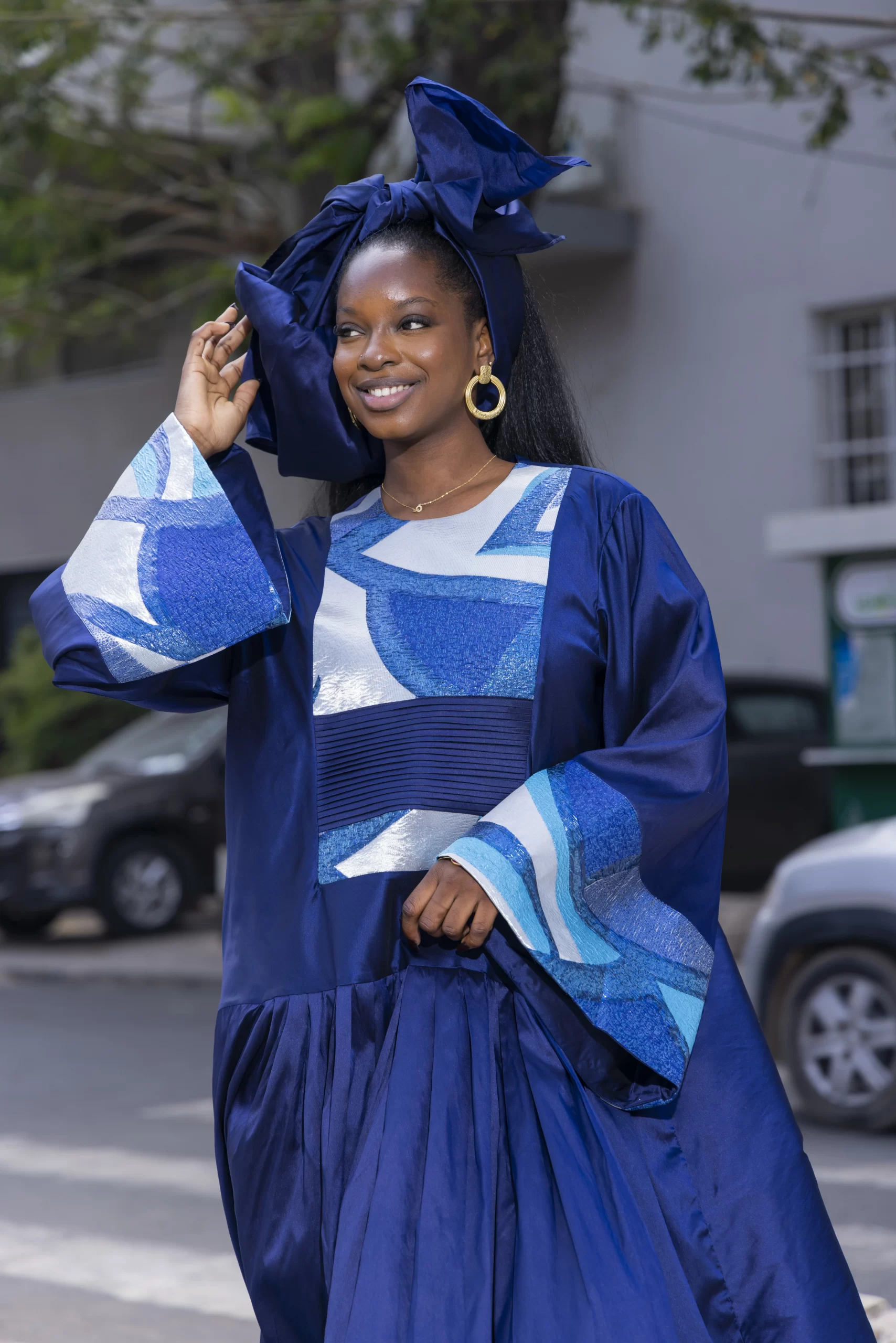 Robe Longue Bleu Cobalt – Image 5